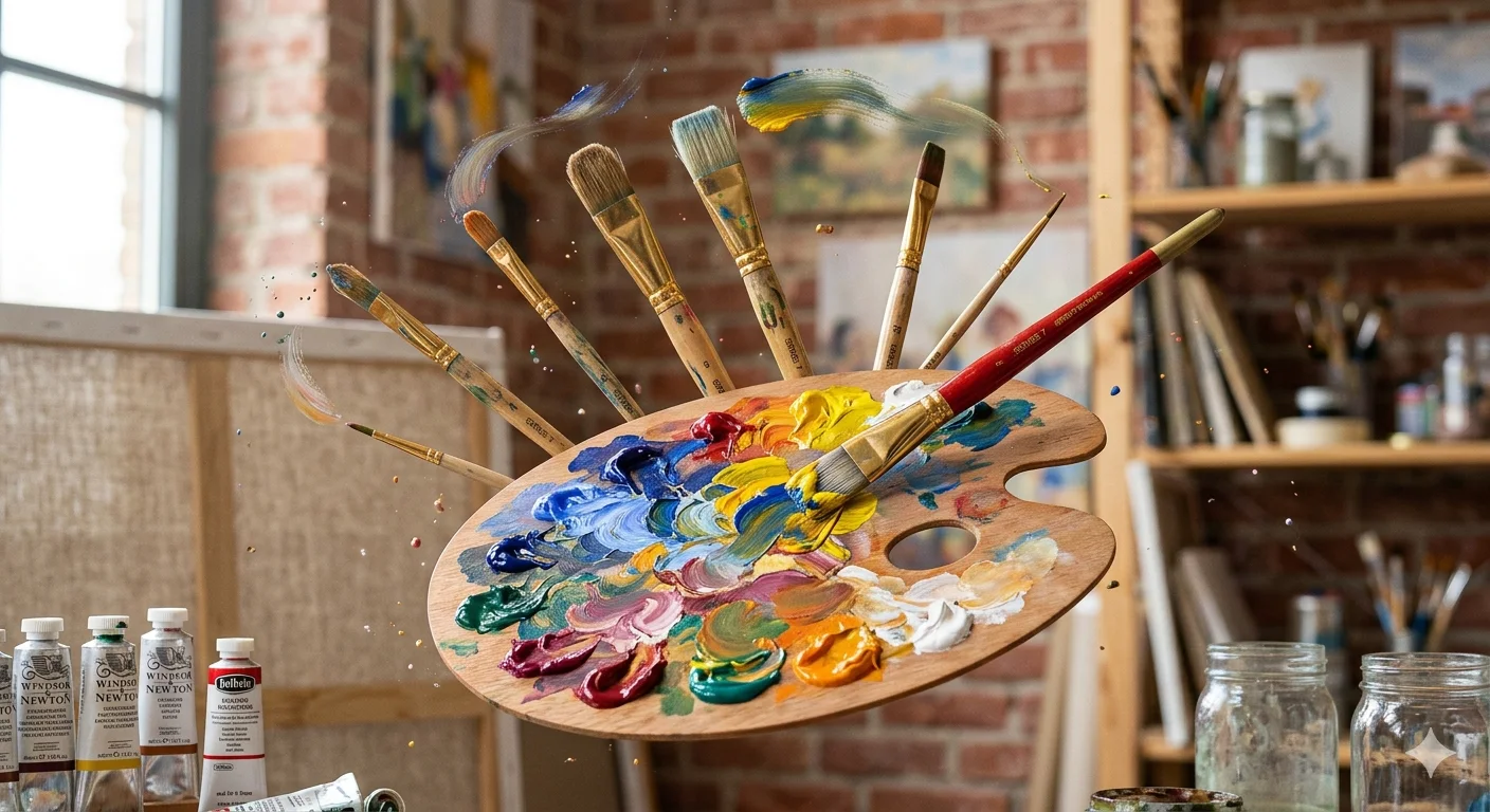 Palette of Imagination — The Floating Artist’s Touch