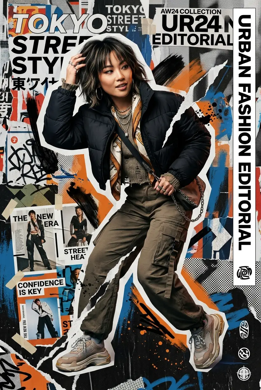URBAN COLLAGE IDENTITY: Global Street Luxe Editorial Campaign