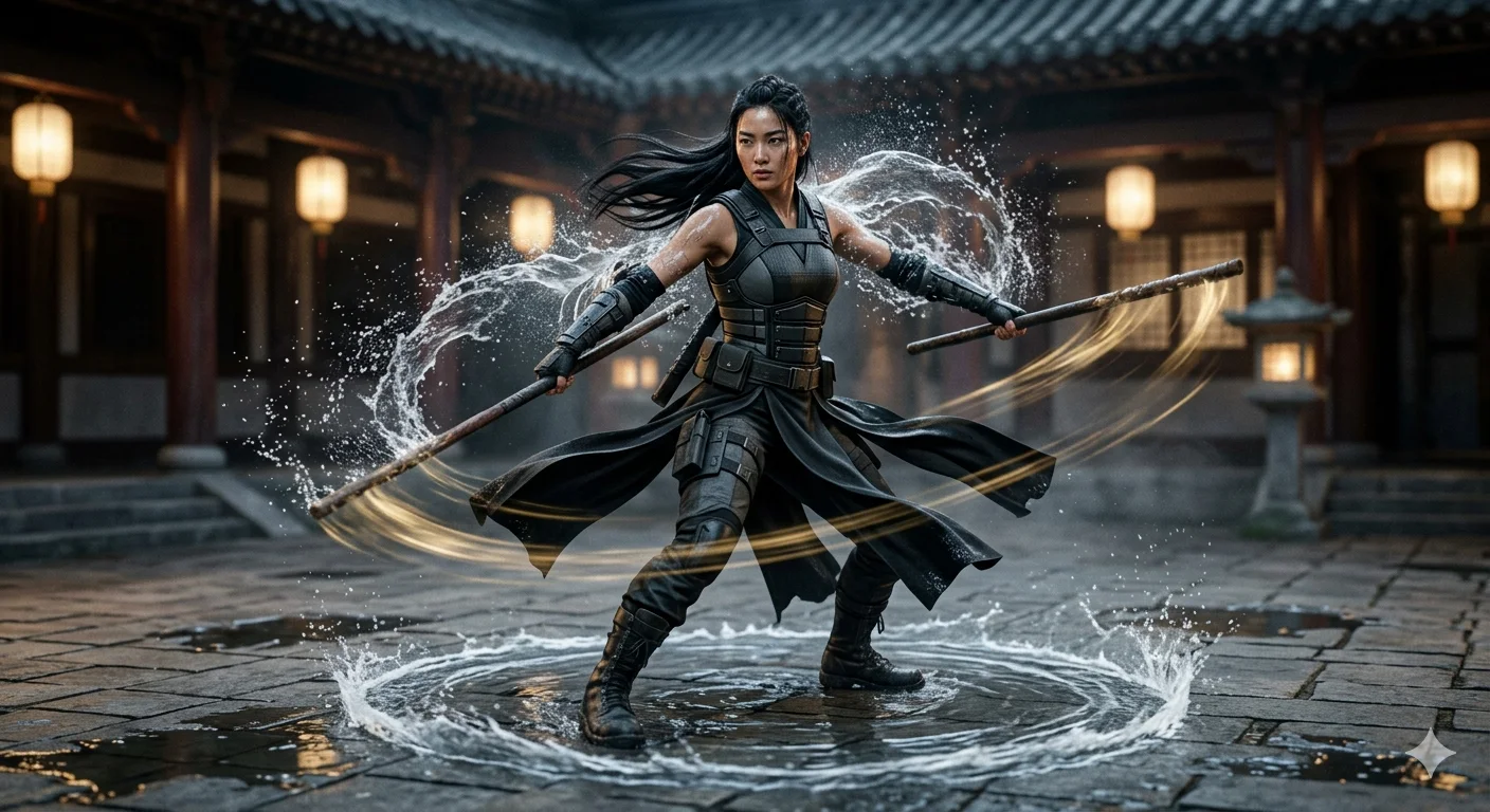 AQUA TEMPEST: Celestial Martial Warrior of the Flowing Strike