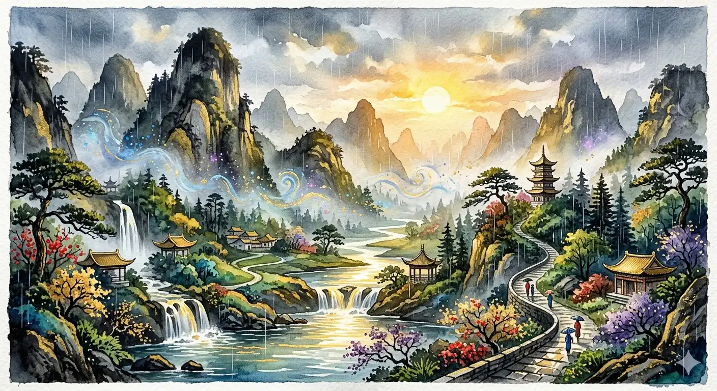 GOLDEN MIST OF THE HIDDEN HILLS