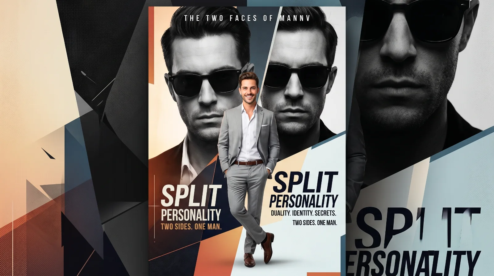 Dual Identity — The Man in Color and Shadow