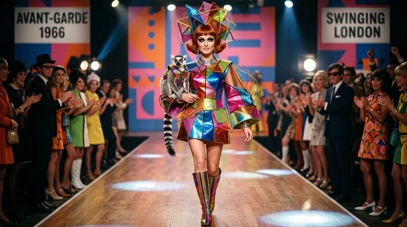 Retro Mirage — The 60s Surreal Couture Model