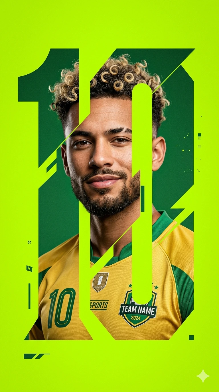 TEN OF GLORY: Negative Space Sports Editorial Portrait