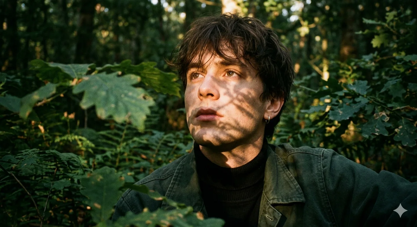 Forest Light Portrait: (Cinematic AI Portrait)