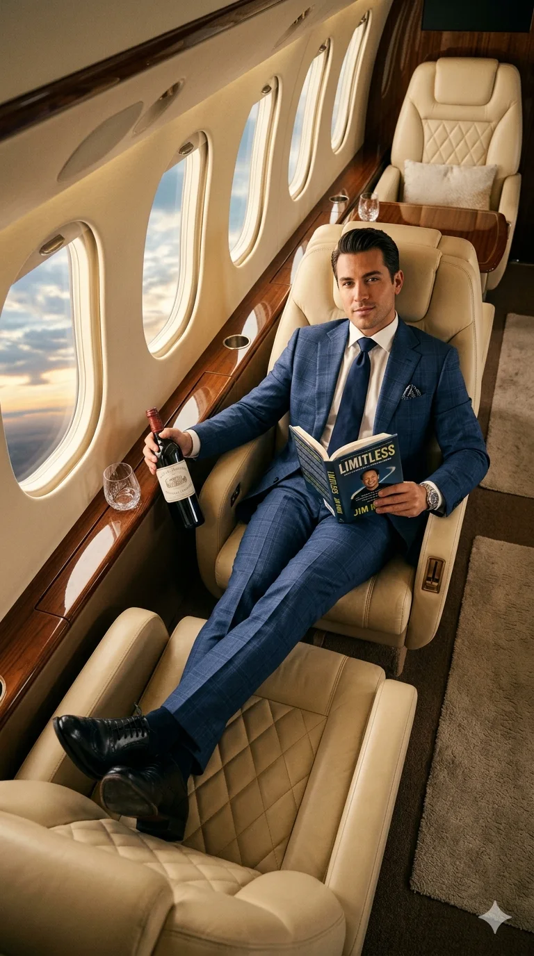 First Class Limitless — Private Jet Luxury Portrait