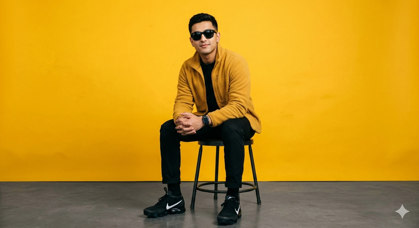 Golden Confidence — Modern Editorial Portrait of Mr. Name