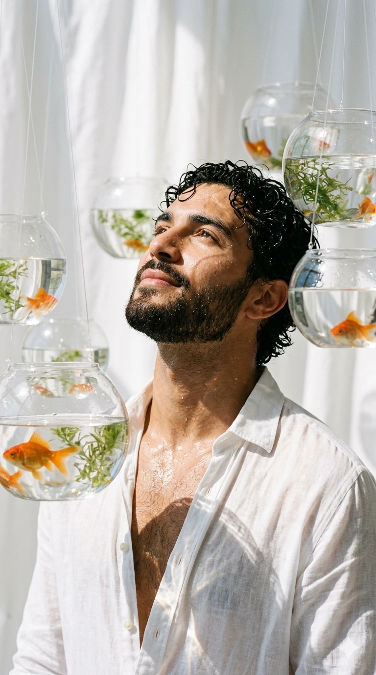 Liquid Light — The Goldfish Refraction Portrait
