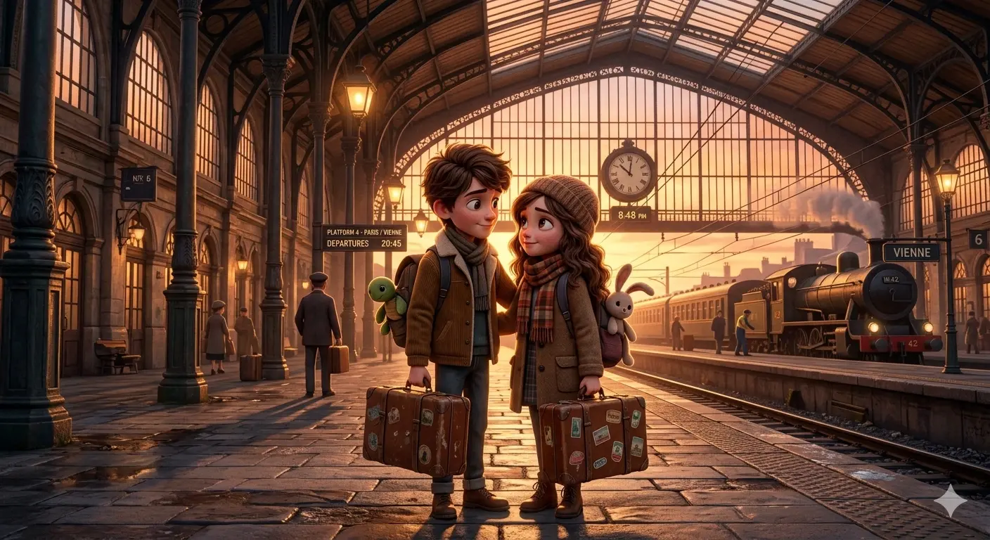 Departure Glow — The Last Platform Moment