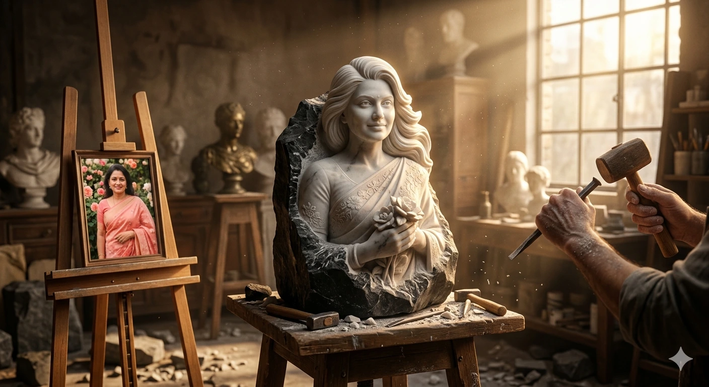 Eternal Bloom — The Marble Transformation Atelier