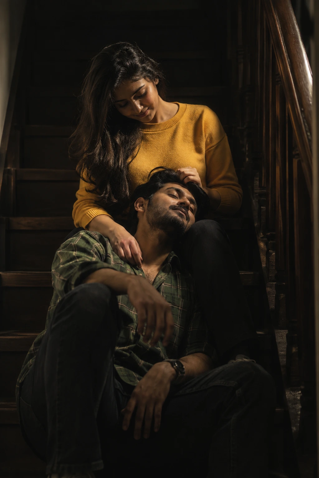 Tender Staircase Embrace