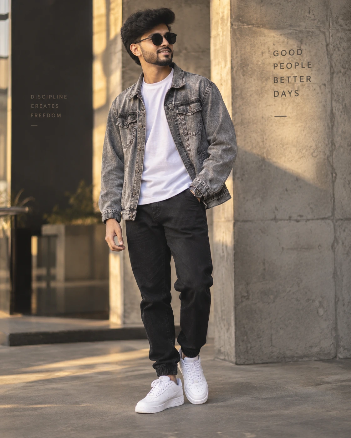 Golden-Hour Urban Style Portrait
