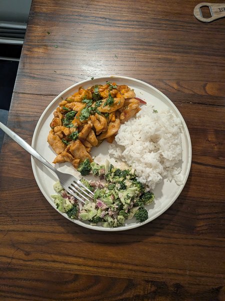 shredded chicken with pickled onions and carrots