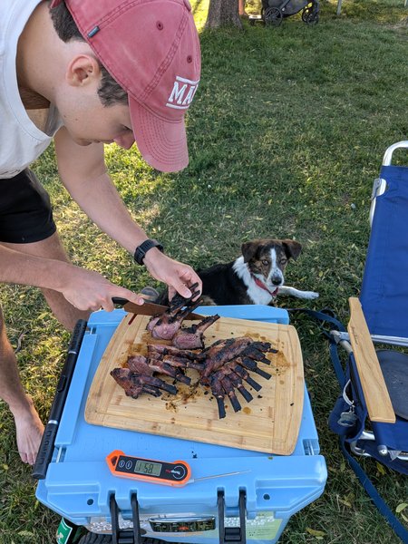 Korean barbecued rack of lamb