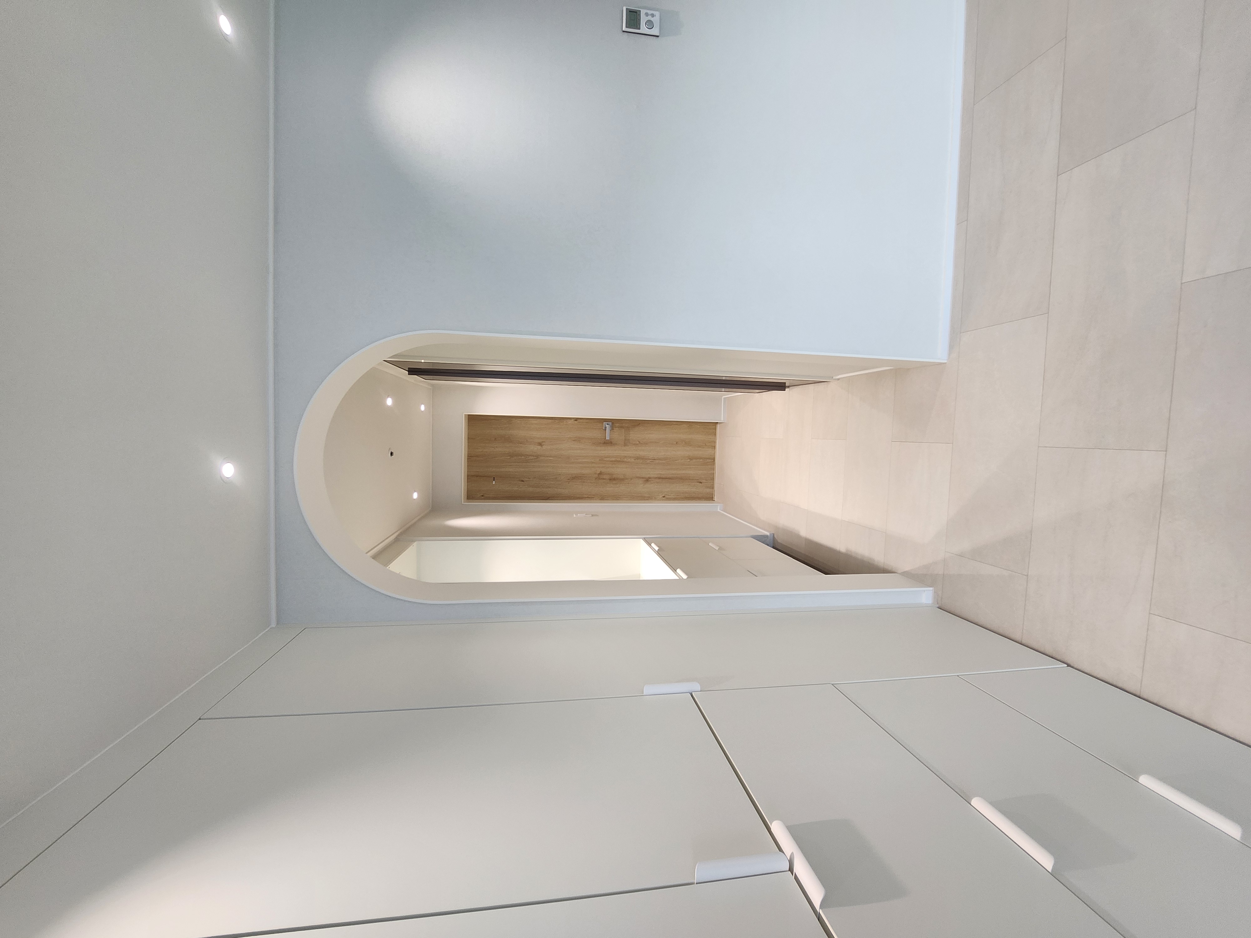 안방 붙박이장 벽면 도배 마감