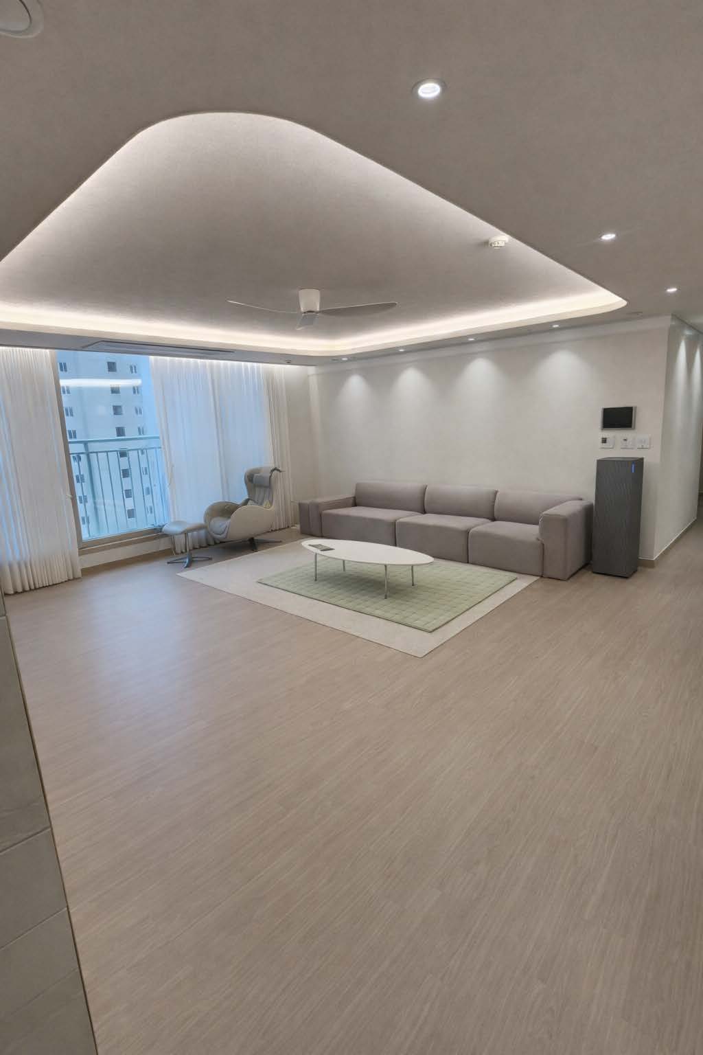 우물천정과 간접조명