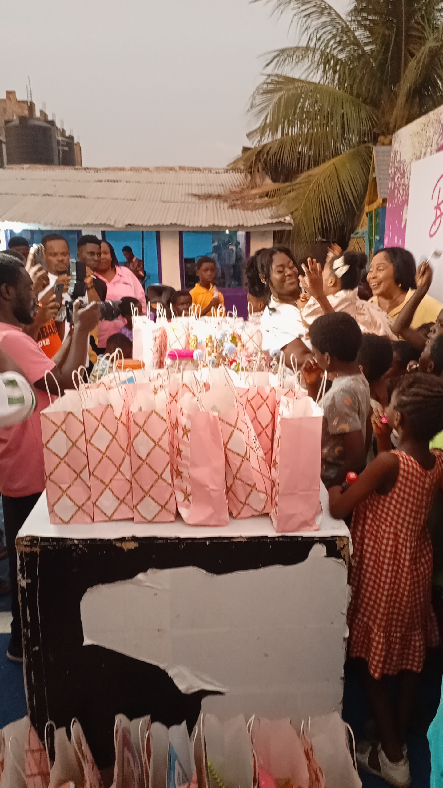 birthday celebration with donors