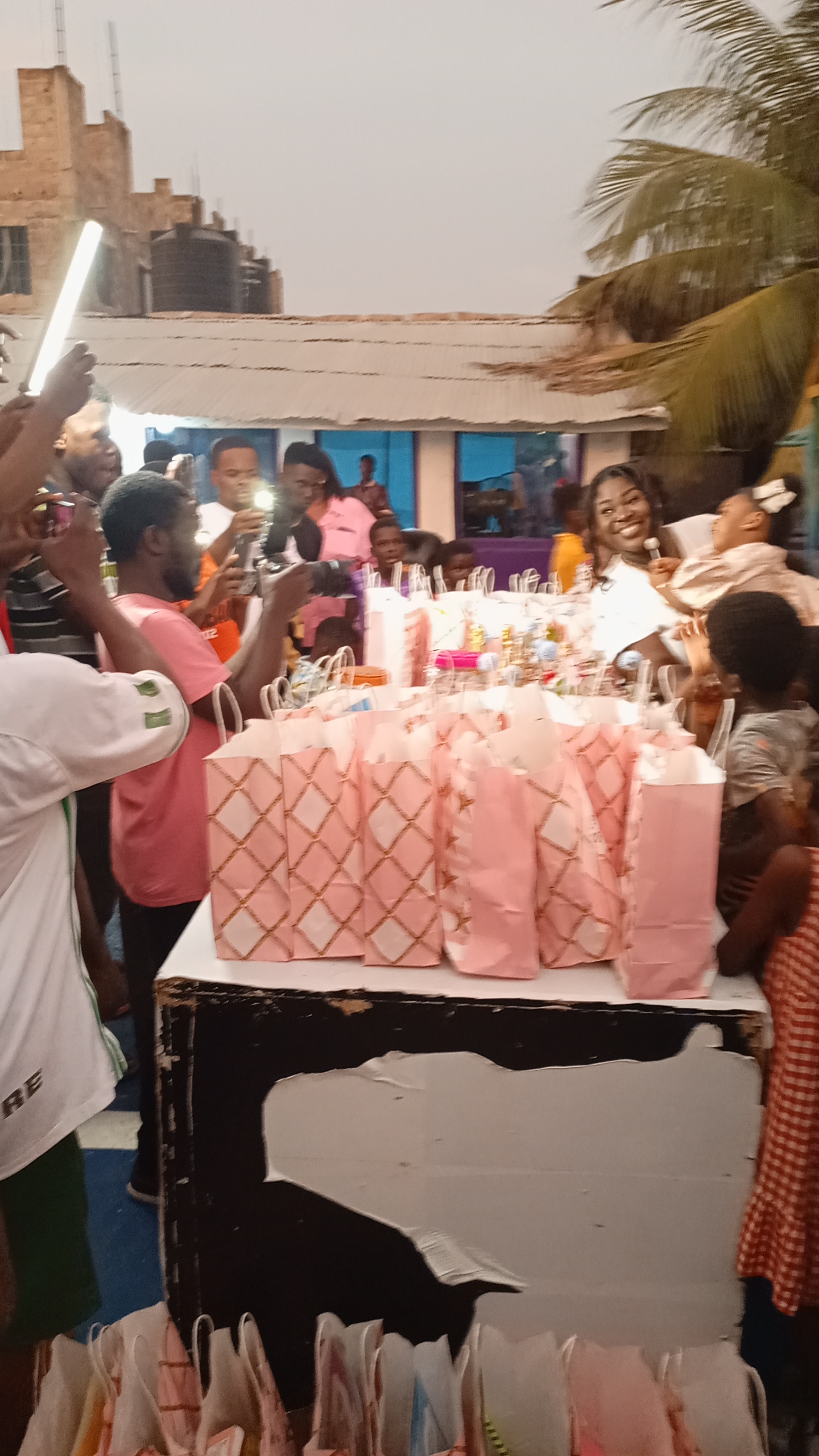 birthday celebration with donors