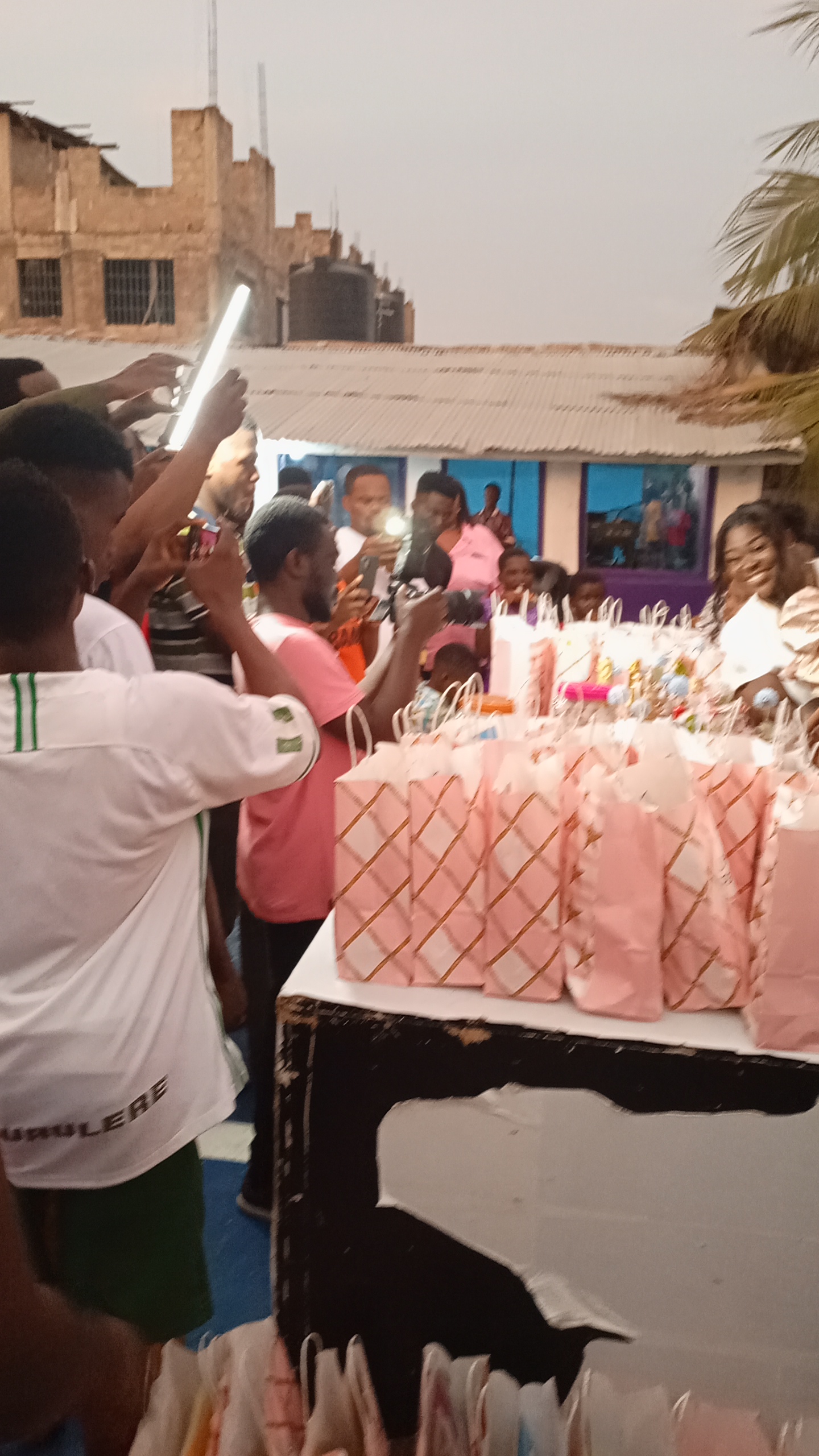 birthday celebration with donors
