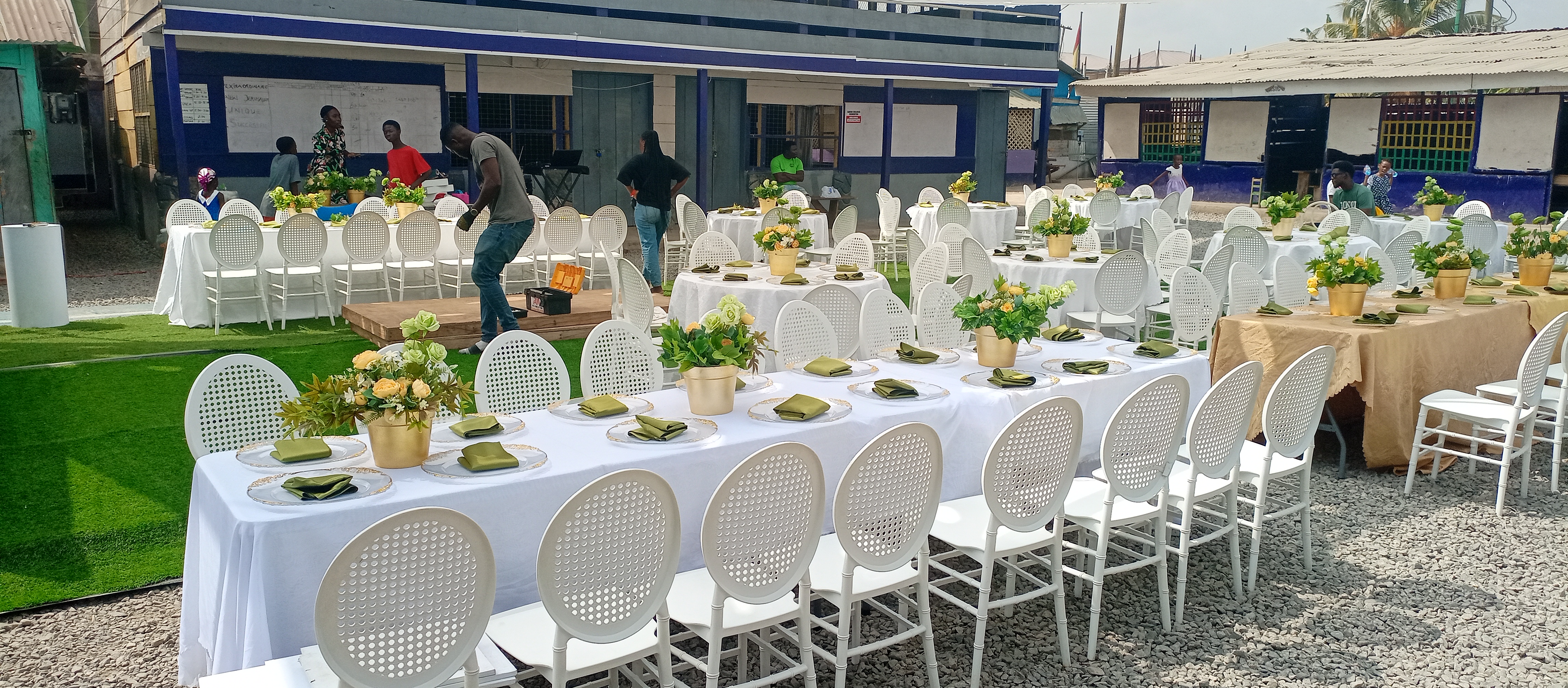 Preparation for Christmas event