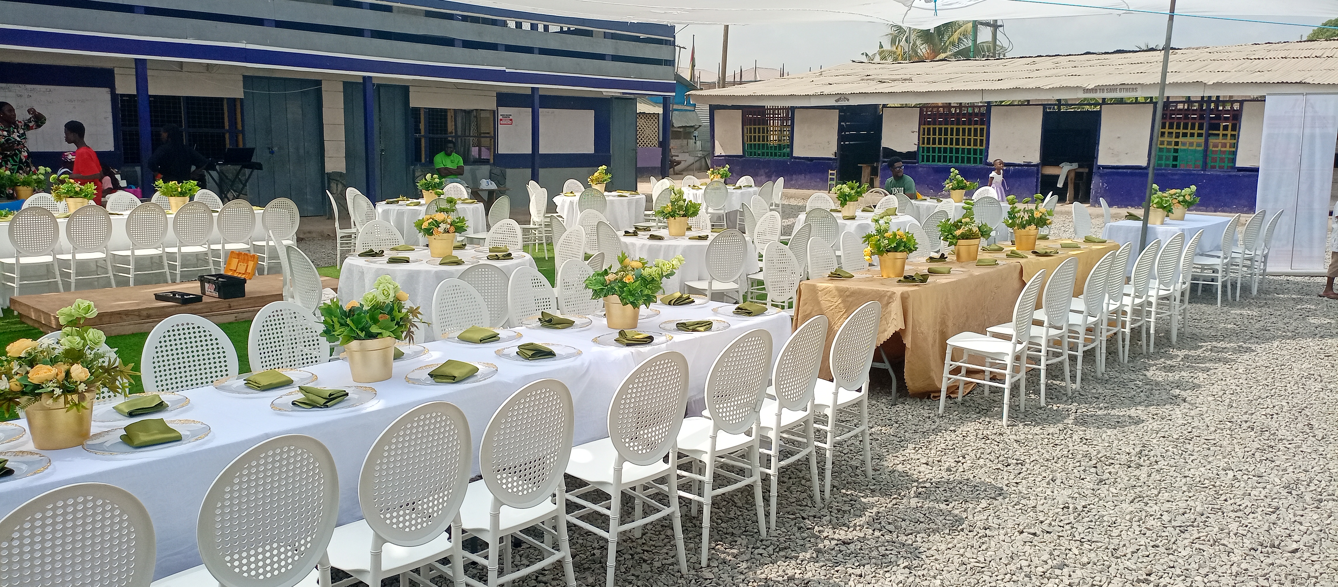 Preparation for Christmas event