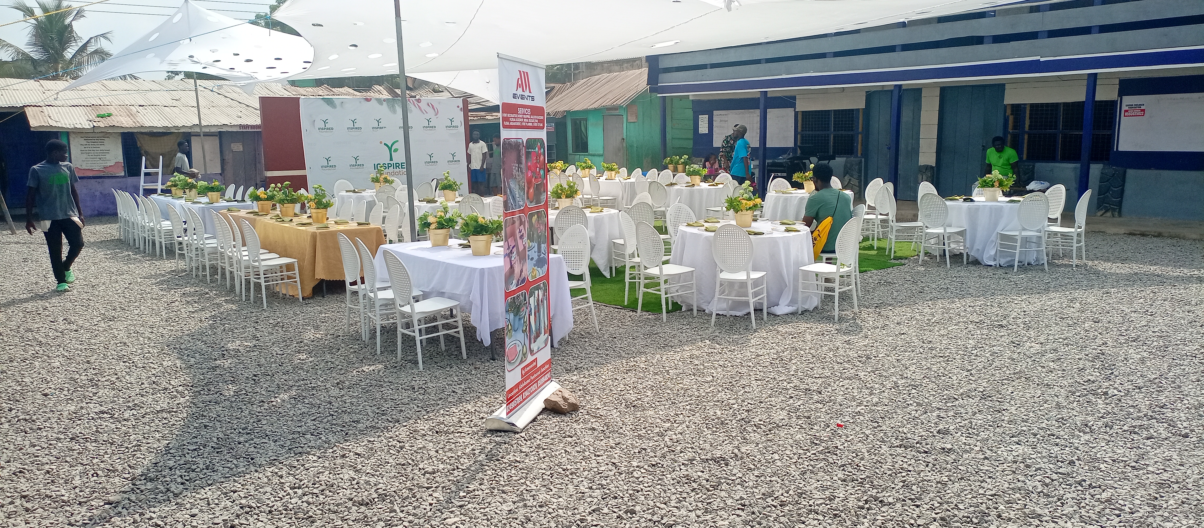 Preparation for Christmas event