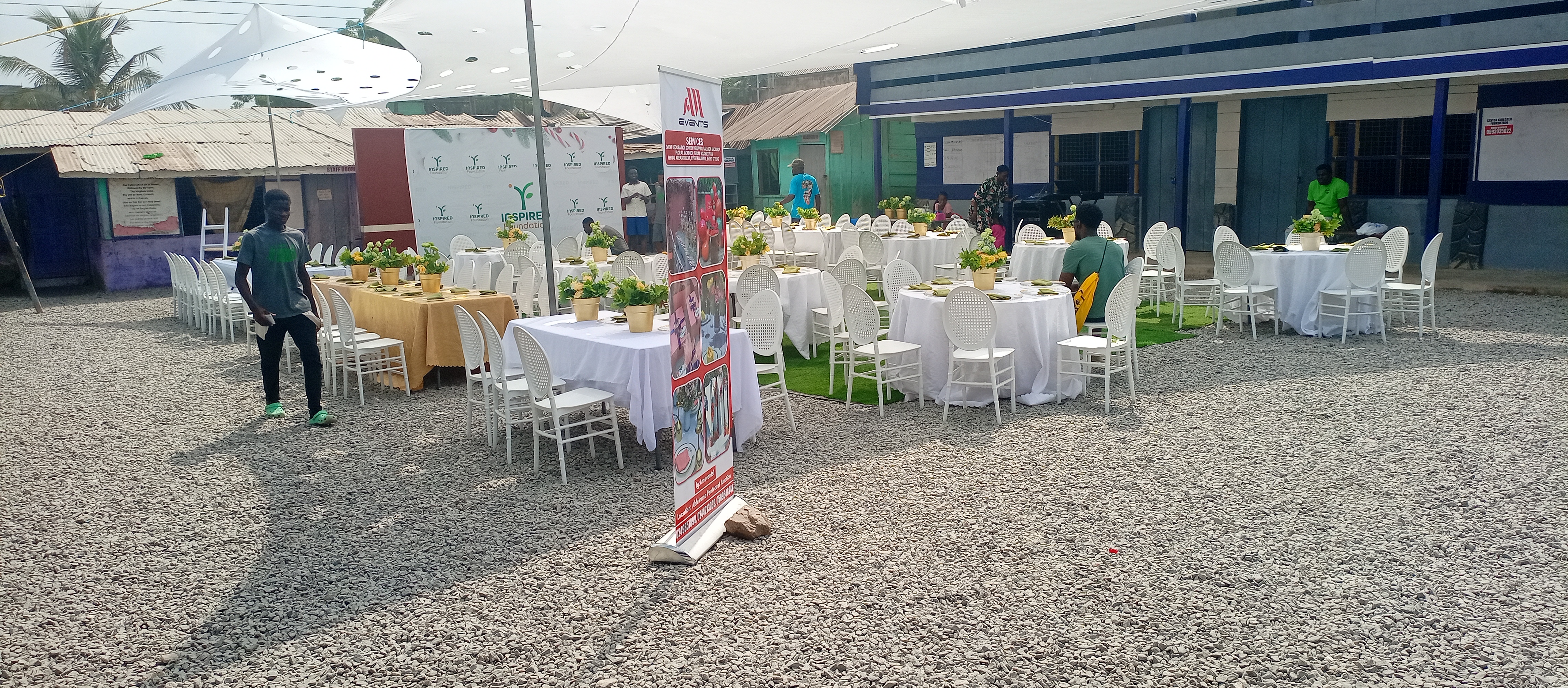 Preparation for Christmas event