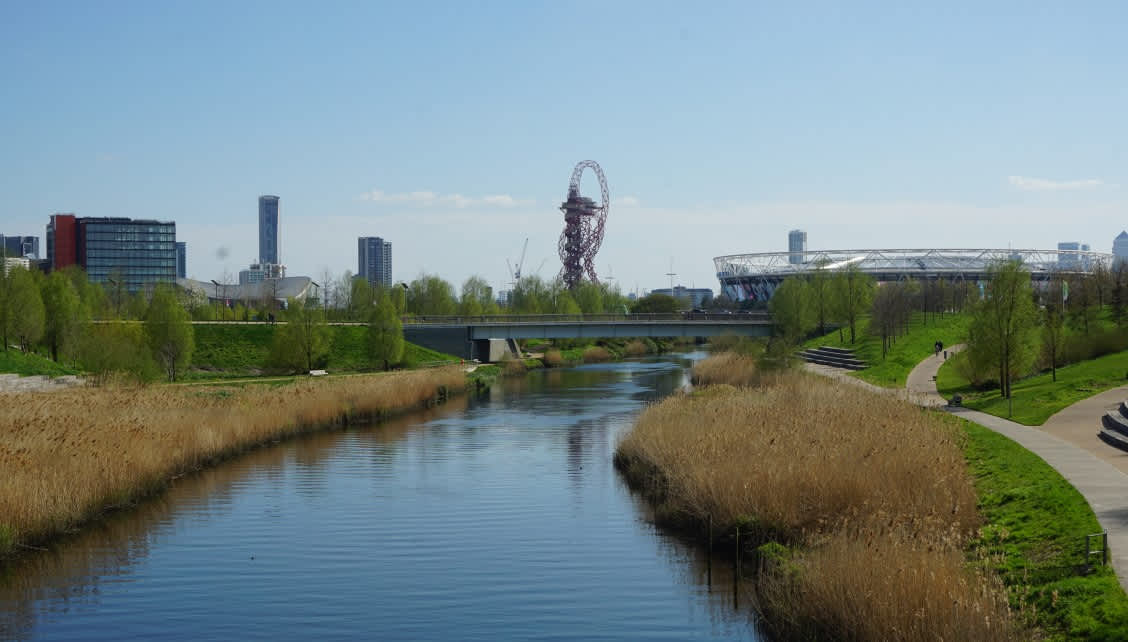 A view of the Olympic Park in London Stratford, a great place for dates!