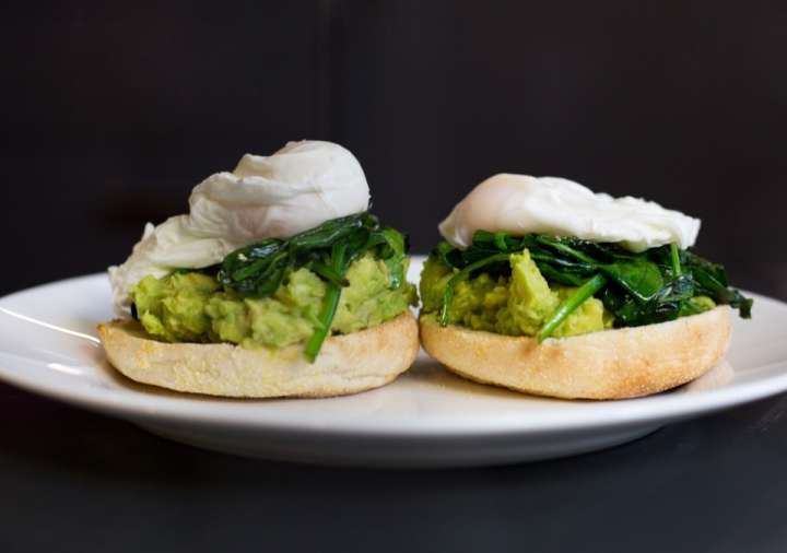 Avocado, poached egg and spinach breakfast recipe, created for Roomzzz, by MasterChef's Chris Hale.