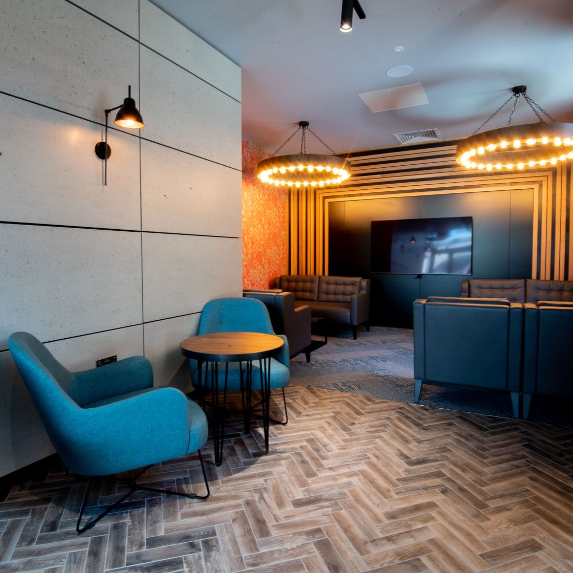IconInc @ Roomzzz Newcastle Reception Lounge. Student Accommodation in Newcastle