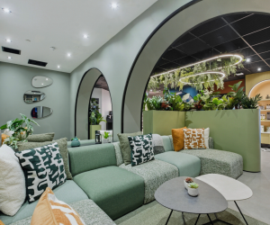 Communal lounge social space