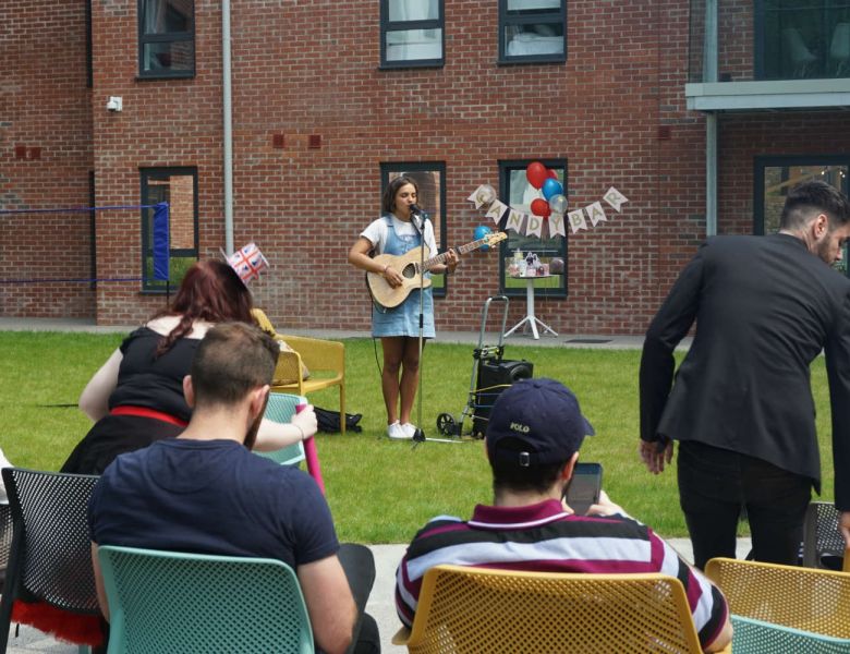Tamzene performing at IconInc's summer party