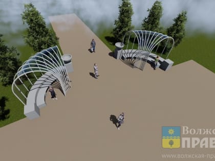 Эскиз новых остановочных павильонов в Волжском создан