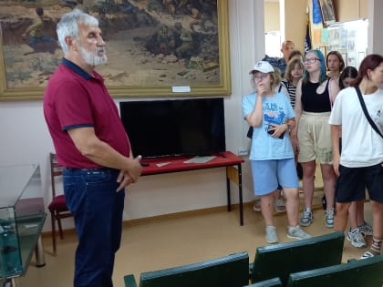 Посетили музей