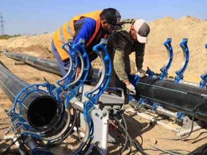 В Волгограде начался новый этап монтажа сетей водоснабжения поселка Солнечного