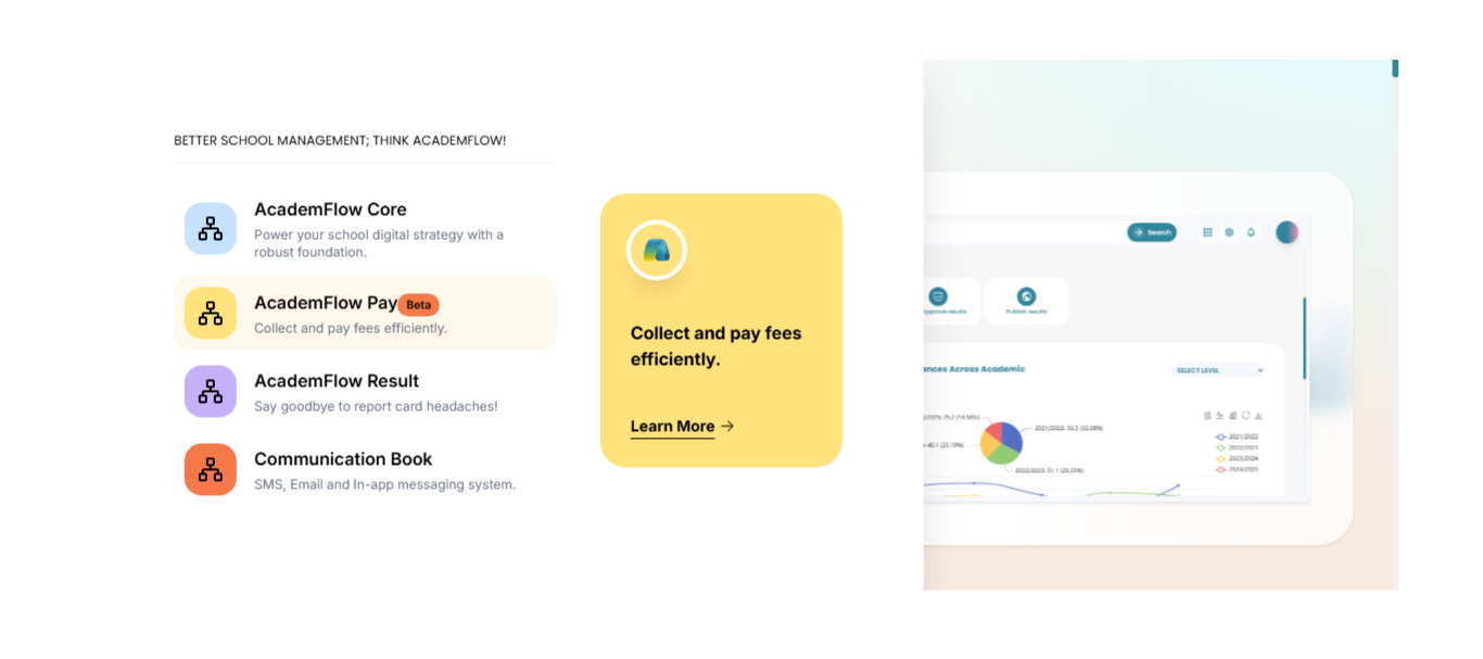 Collect and pay fees efficiently.