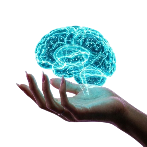 AI Brain Hologram