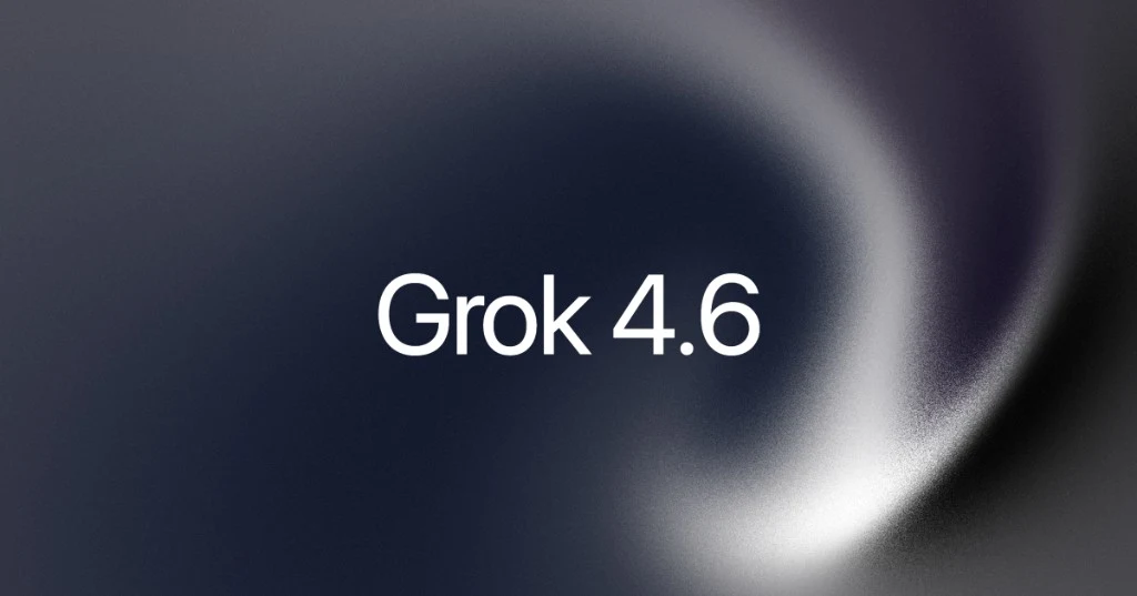 Grok 4.6 release visual and benchmark architecture from xAI