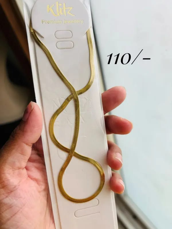 Anti-Tarnish Snake Chain Necklace thumbnail 2