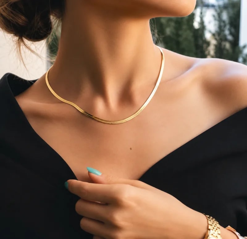 Anti-Tarnish Snake Chain Necklace