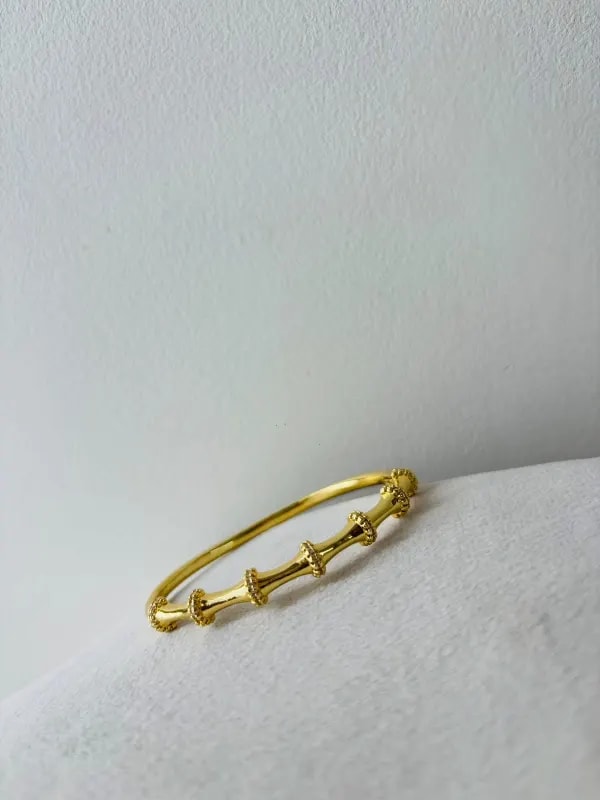 American Diamond Anti-Tarnish Bamboo Design Kada thumbnail 3