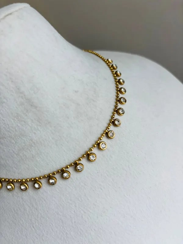 Crystal Charm Necklace thumbnail 3