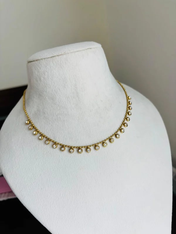 Crystal Charm Necklace thumbnail 4