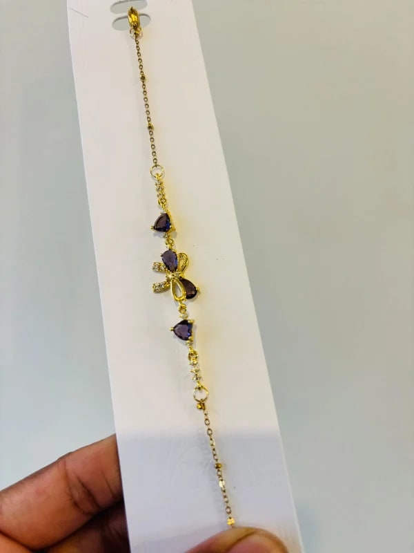 Purple Charm Hand Chain thumbnail 3