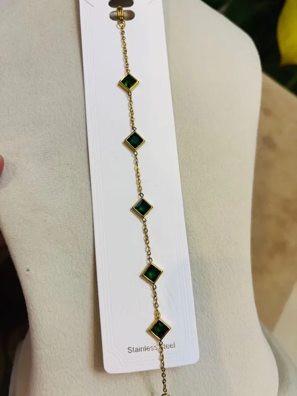 Luxe Square Crystal Bracelet thumbnail 2