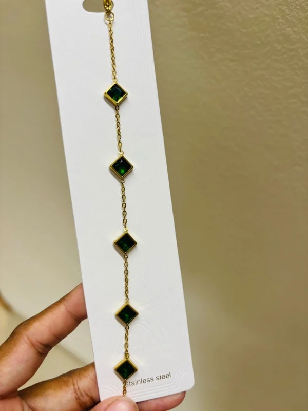 Luxe Square Crystal Bracelet thumbnail 4