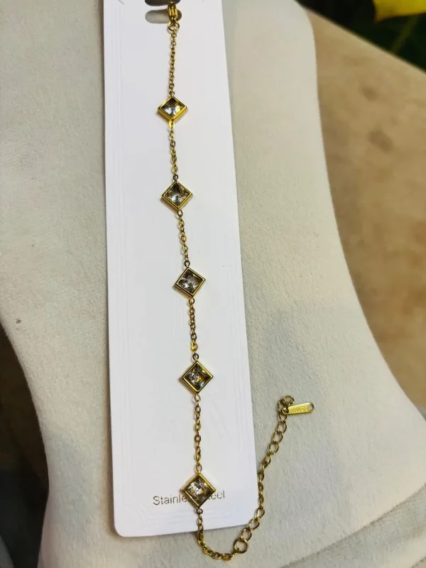 Luxe Square Crystal Bracelet thumbnail 3