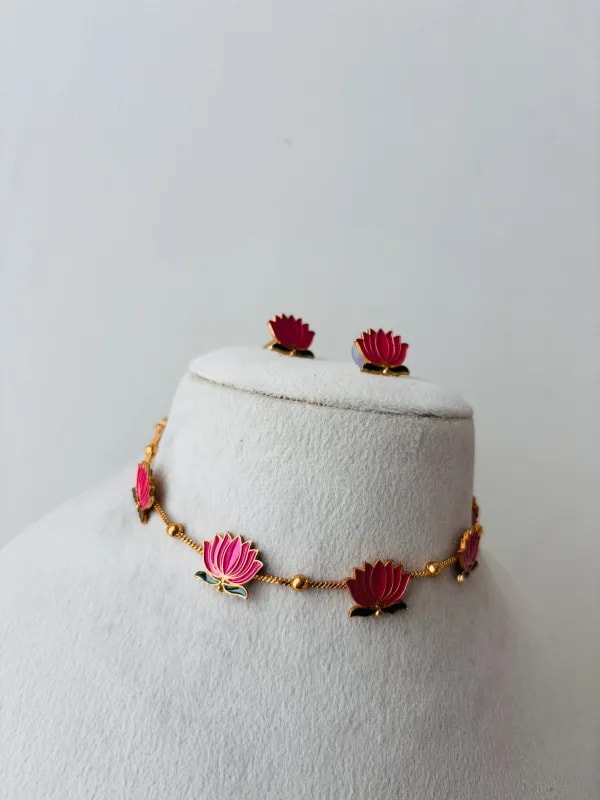Lotus Necklace thumbnail 4