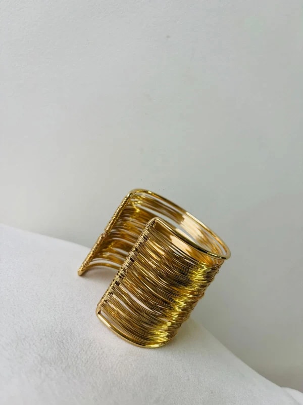 Golden Ripple Cuff