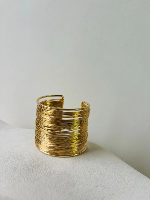Golden Ripple Cuff thumbnail 3