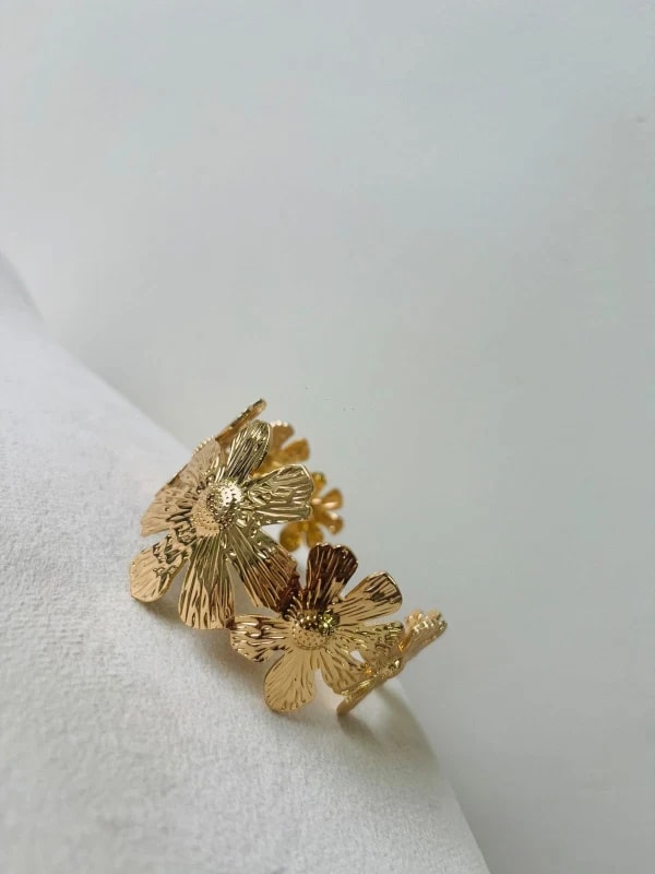 Golden Bloom Cuff
